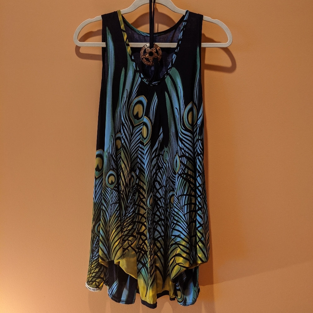 Peacock Feathers Dress